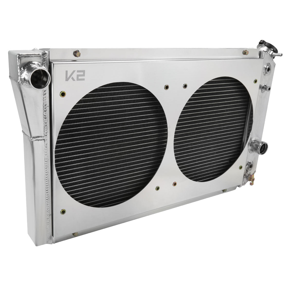 1982-2002 Chevrolet S10/Blazer/Corvette 3 Row Radiator with Dual Fan Shroud Design