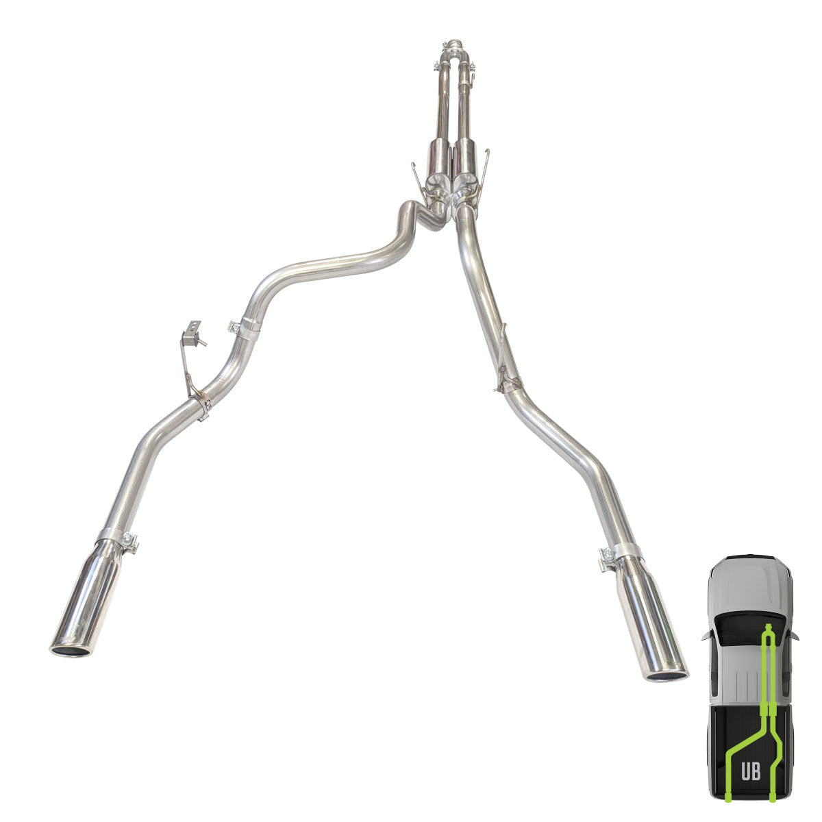 RAM, 2011-2026, 6.4L, Clamp/On - MPI Exhaust Cat-Back Dual Exhaust Kits