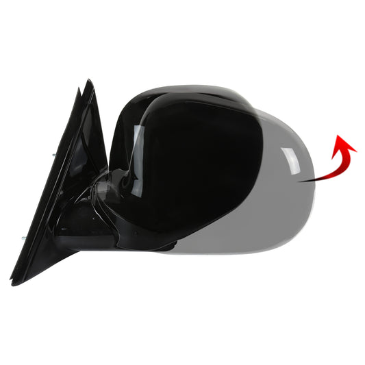 1994-1998 Chevrolet S10/1994-1998 GMC S15 Glossy Black Manual Adjustment Side Mirror - Driver Side Only