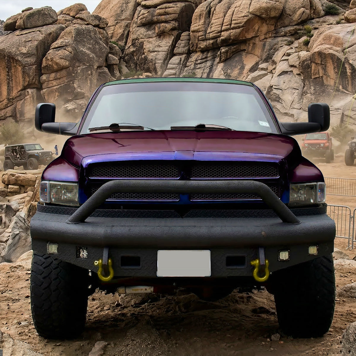 1994-1997 Dodge RAM 1500 / 2500 / 3500 Black Power Adjustable, Manual Fold & Extendable Towing Mirrors