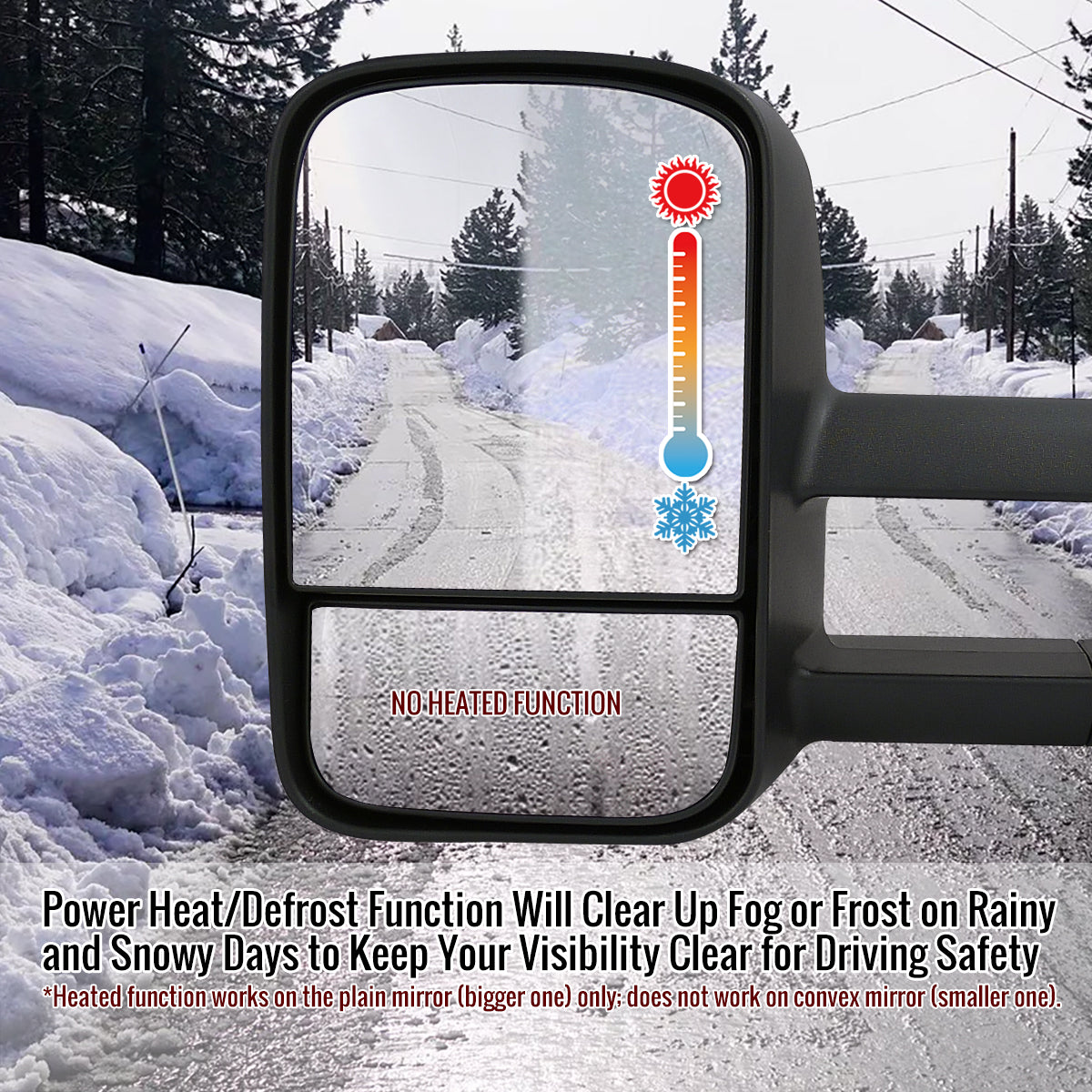 2003-2007 Chevrolet Silverado/GMC Sierra Power Adjustable, Heated, Manual Extendable Towing Mirrors
