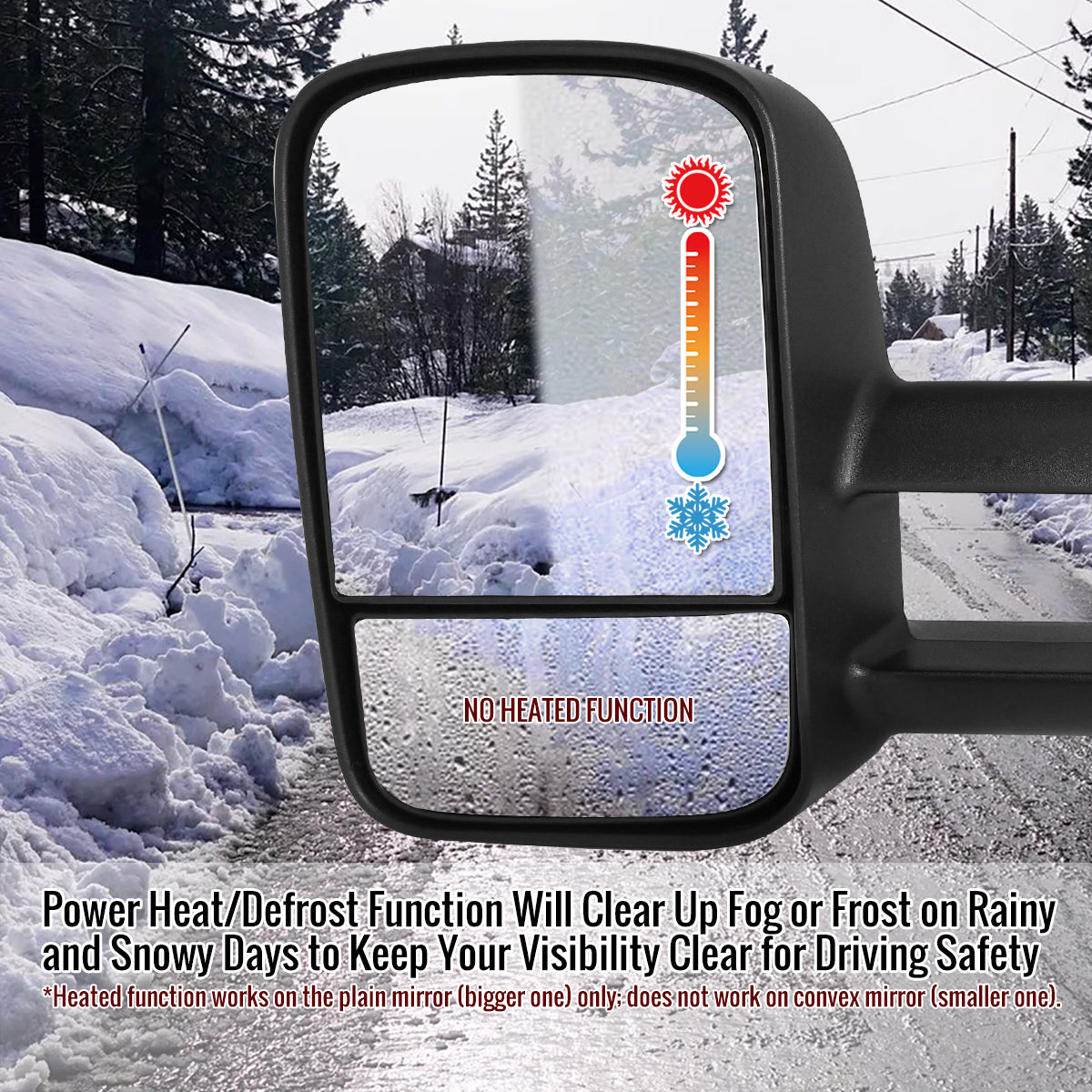 2007-2014 Chevrolet Silverado/Suburban/Avalanche/Tahoe GMC Sierra/Yukon/Yukon XL Power Heated Towing Mirrors