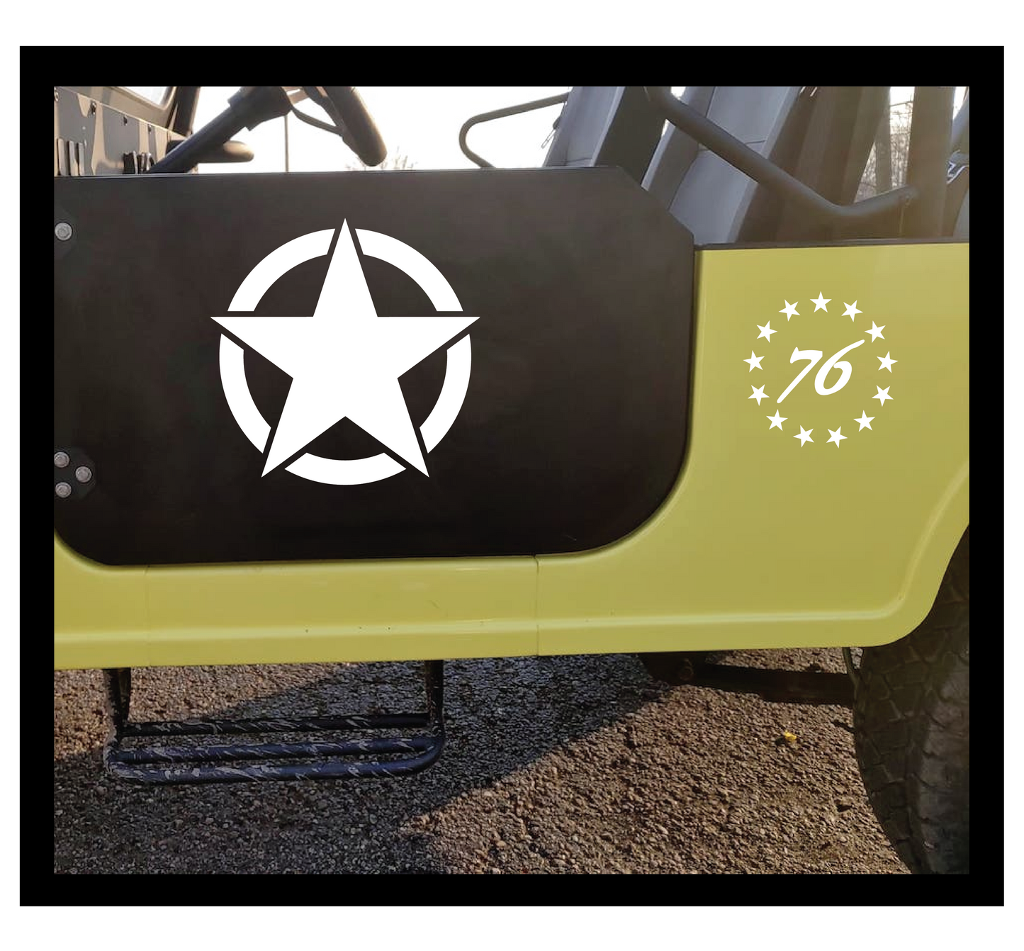 Roxor '76 - Military Stars for Hood & Doors