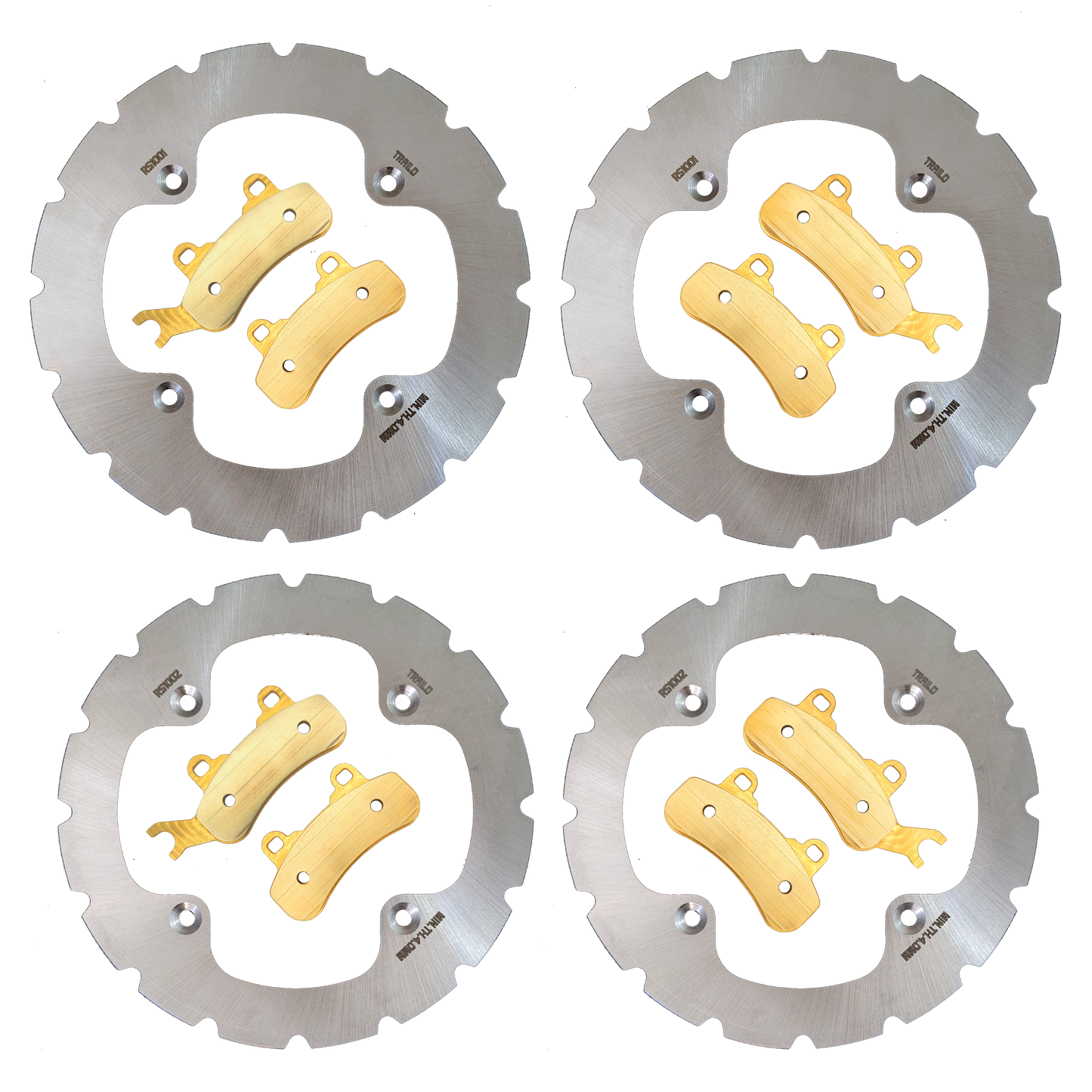 Can-Am Defender MAX 6-Seater/PRO/6x6 HD10/HD9/HD8/HD7 2016-2026 Ridge Rider Rotor and Pad Kit