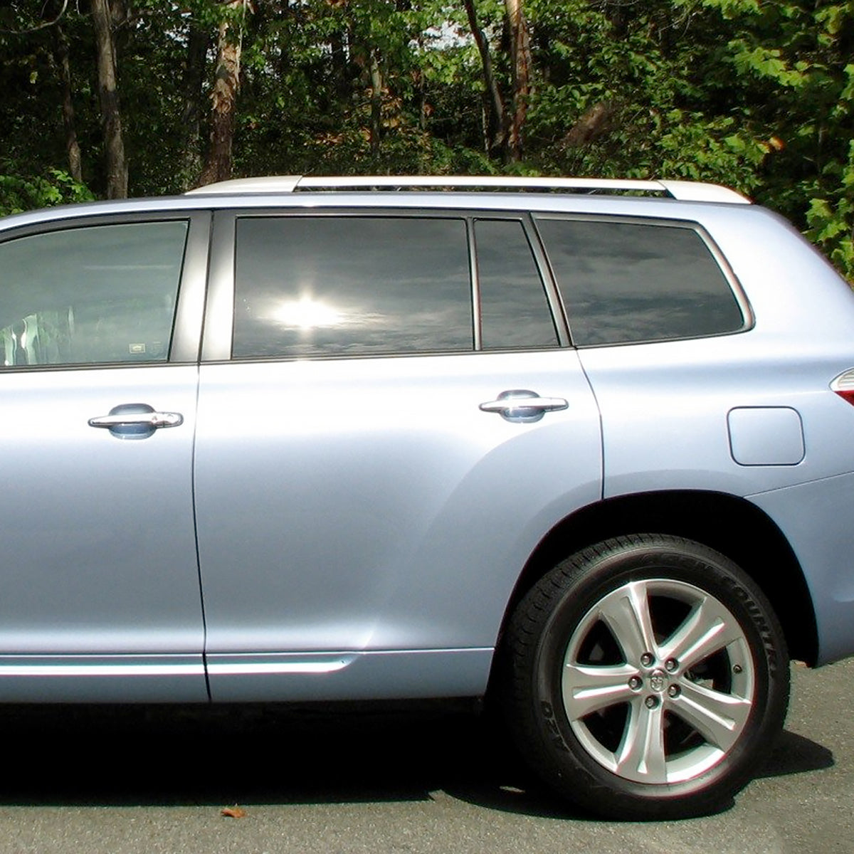 2008-2013 Toyota Highlander Chrome Powder Coated Aluminum Roof Rack Cross Bars