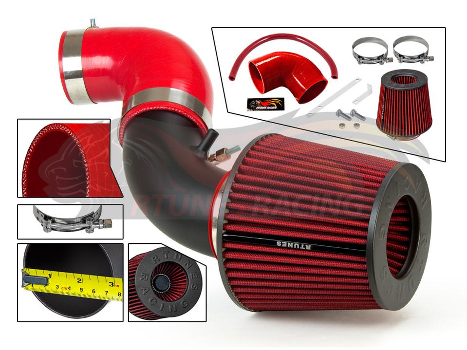 Short Ram Air Intake Kit For 2006-2008 Honda Fit, Jazz 1.5L L4 | RSI-HD-10BK