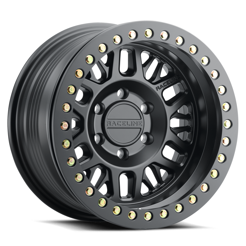 Raceline RYNO RT SATIN BLACK 17X9 8X6.5 (-38mm/3.5"BS)