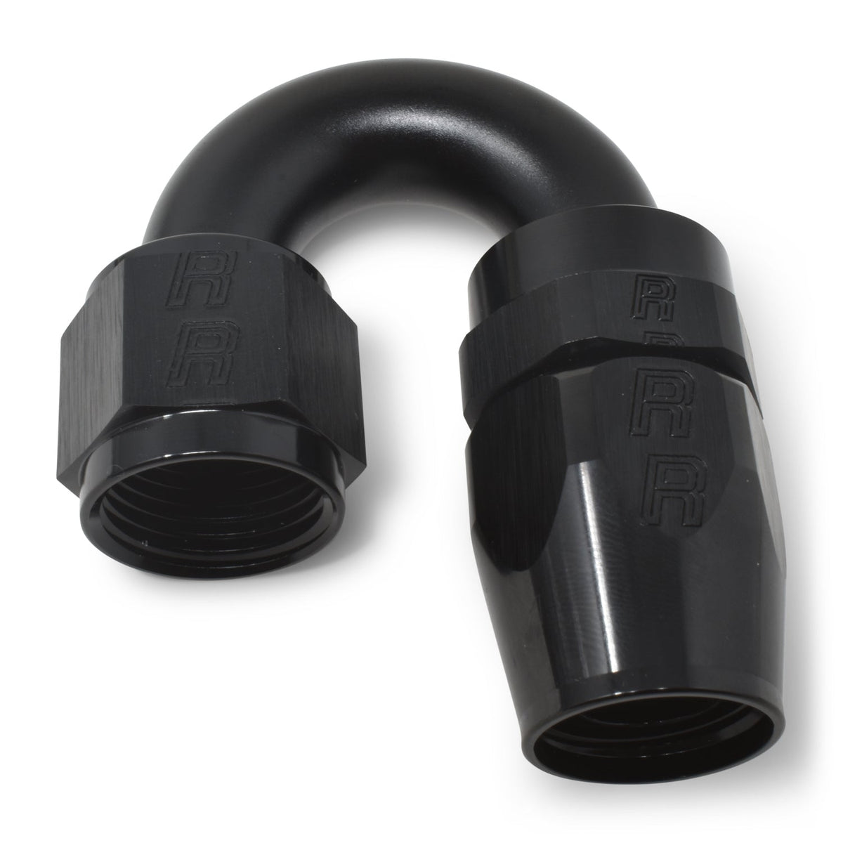 10AN 180Deg Hose End ProClassic Swivel Black