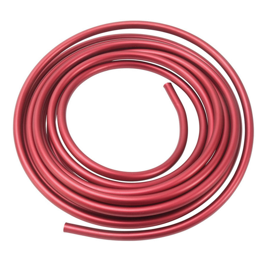ALUMINUM FUEL LINE 3/8" OD RED