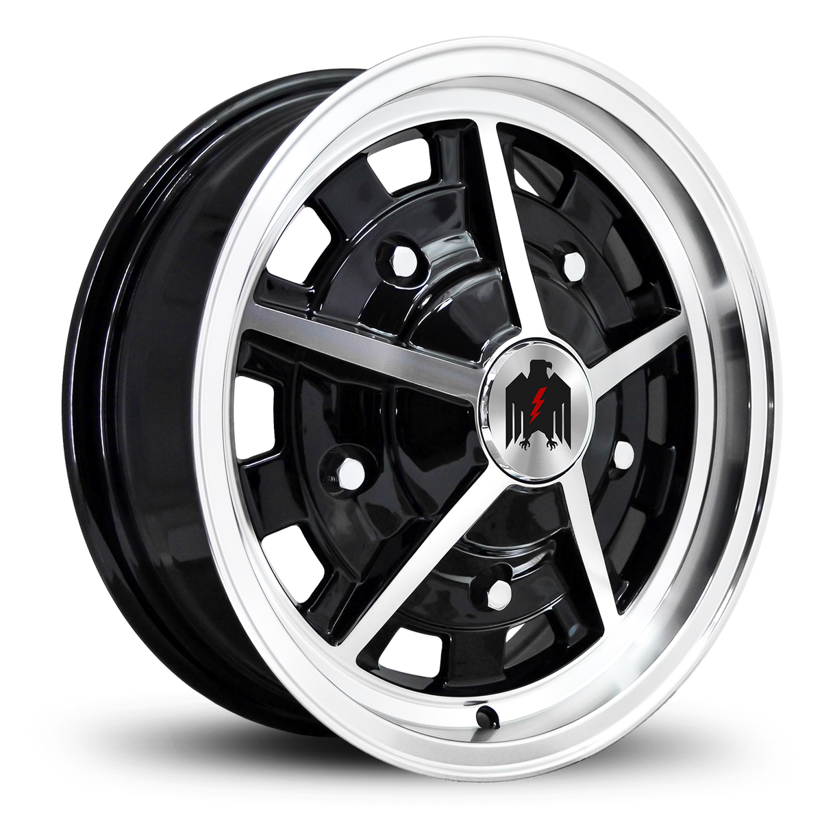Klassik Rader Rally 15x6.5 +14 5x205mm Gloss Black/Machined Face&Lip
