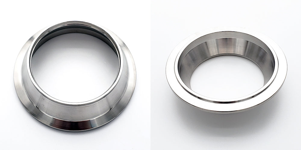 4.000" x 3.500" Reducing V-Band Assembly "Male/Female" 304 Stainless - Quick Release Clamp