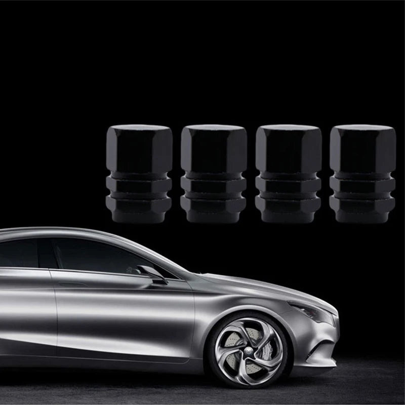 GEN PERFORMANCE - 4 PIECE Aluminum Wheel Valve Stem Caps – for All Cars & Motorcycles