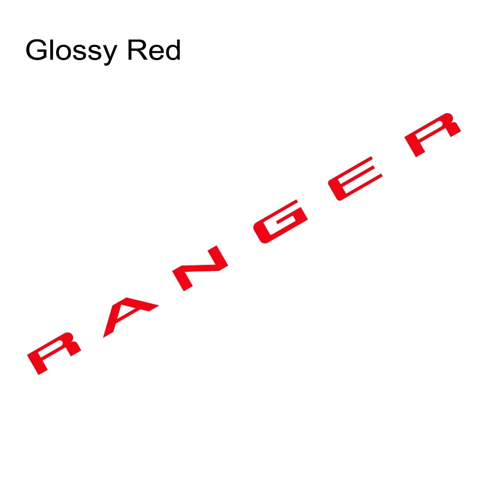 Tailgate Insert & Indent Letter Decal for Ford Ranger (2019–2021) | Vinyl Truck Sticker