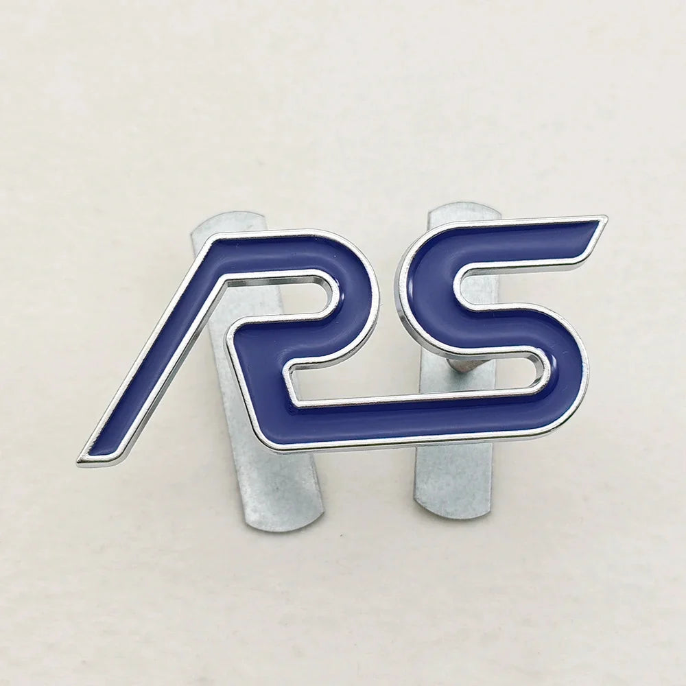 3D Metal RS Logo Badge | Grille, Fender & Trunk Sticker for Ford Fiesta / Focus RS