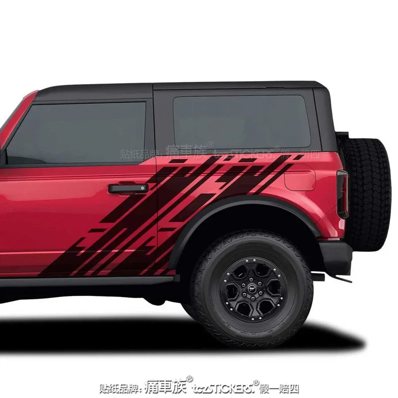 Body & Hood Sport Decoration Vinyl Decal Kit for Ford Bronco | KK Film Wrap