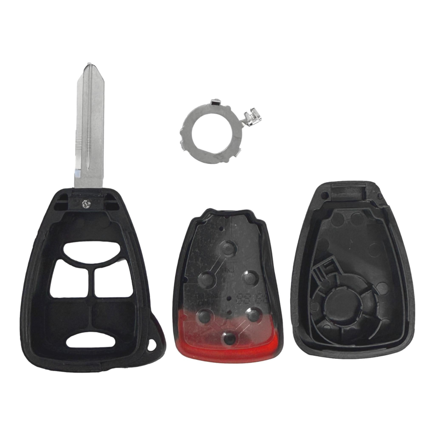 Replacement Key Shell for Chrysler Dodge Jeep 4 Button Remote Head Key OHT692427AA