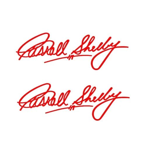 Carroll Shelby Interior & Window Vinyl Decal for Ford Mustang | 2-Piece Sticker