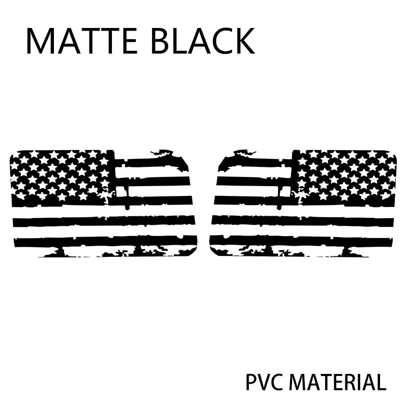 USA Flag Rear Window Decorative Decal for Jeep Wrangler (2021–2024) | Vinyl Cover Sticker
