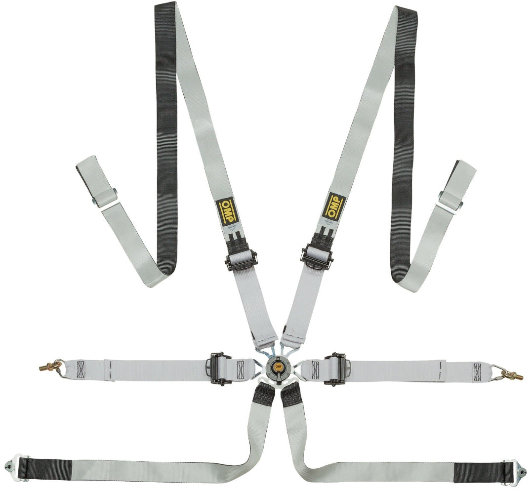 SAFETY HARNESS ONE-D 2" PULL DOWN BLACK/WHITE FIA 8853-2016