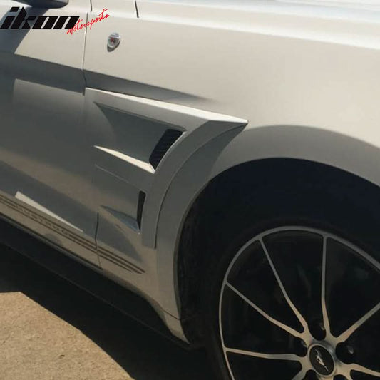 2015-2018 Ford Mustang Gray 3D Front Side Fender Guard Vents PP