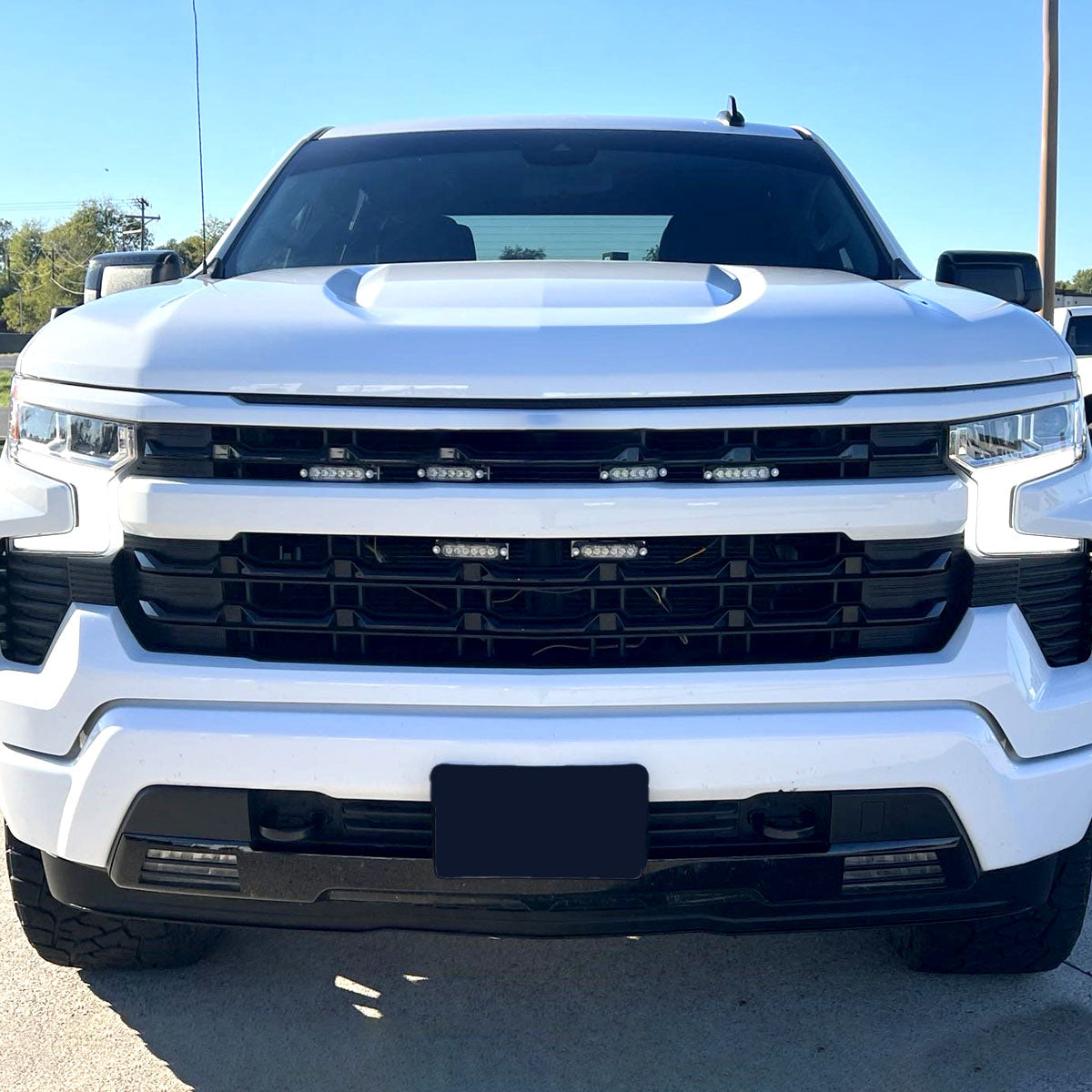 2022-2024 Chevrolet Silverado 1500 Black Front Bumper Lower Valance Skid Plate