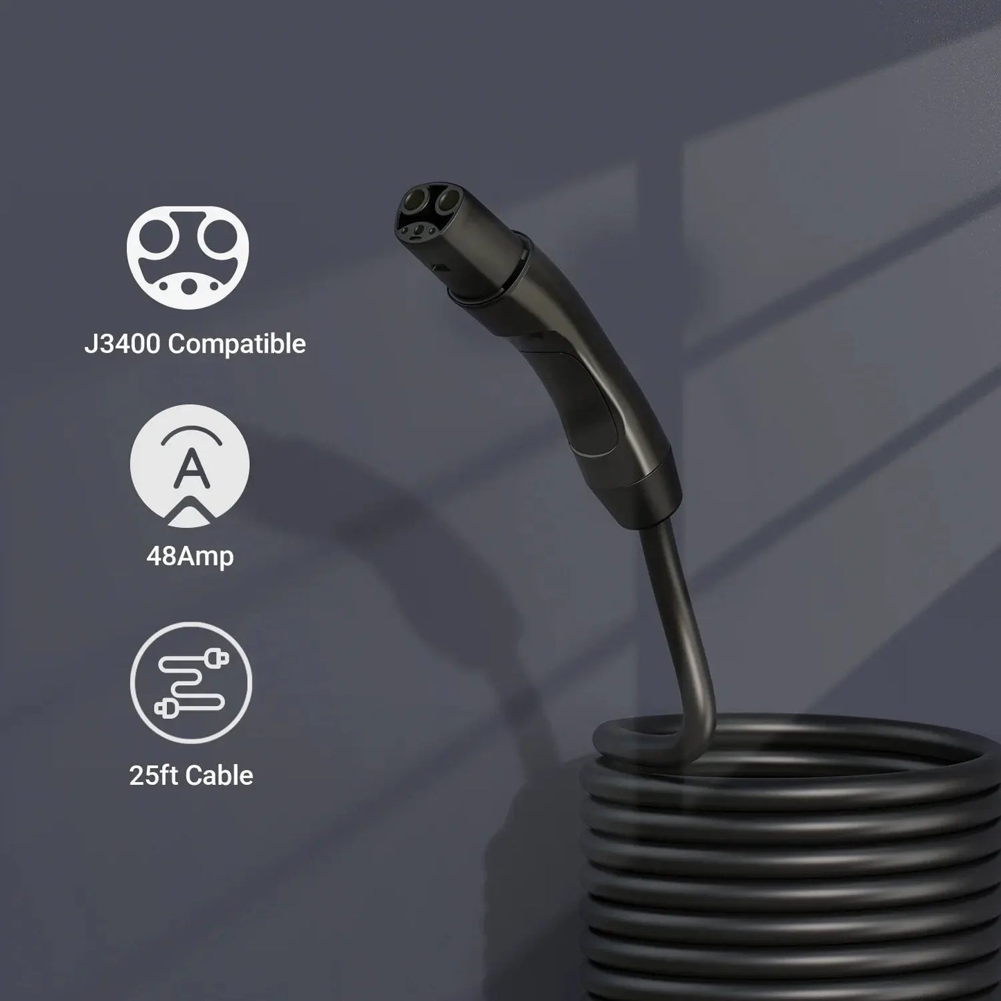 IYILO Pro EV Charger level 2 NACS(J3400)Hardwired with energy meter - 48A