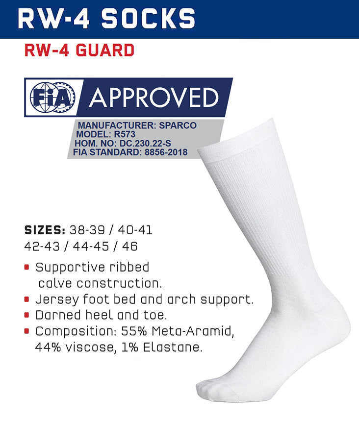 Sparco RW-4 Nomex Socks
