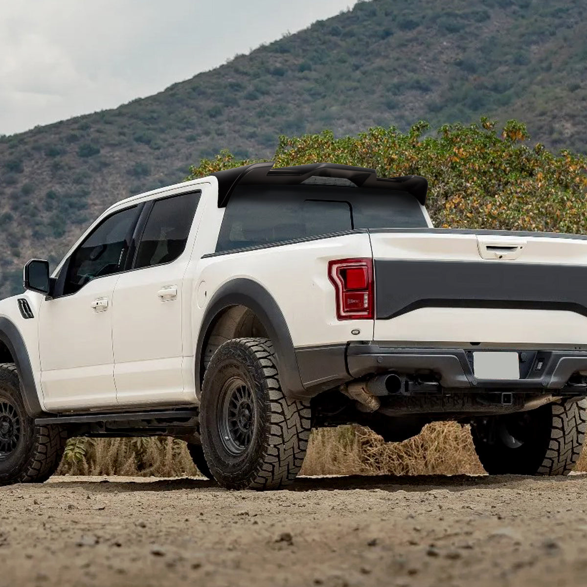 2015-2020 Ford F-150 1PC Rear Roof Matte Black Truck Spoiler Wing