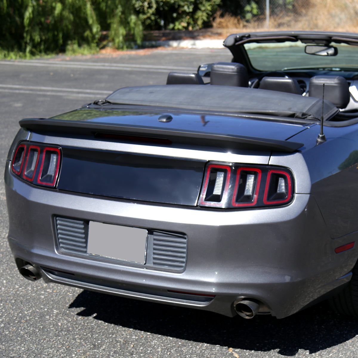 2010-2014 Ford Mustang Matte Black ABS Factory GT500 Style Rear Spoiler