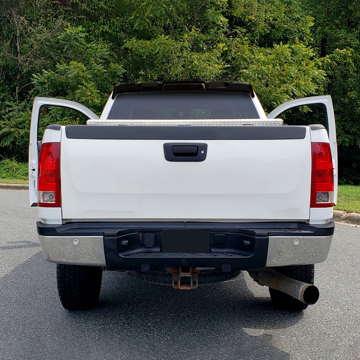 2008-2014 GMC Sierra 2500HD Rear Roof Matte Black Truck Spoiler Wing Kit