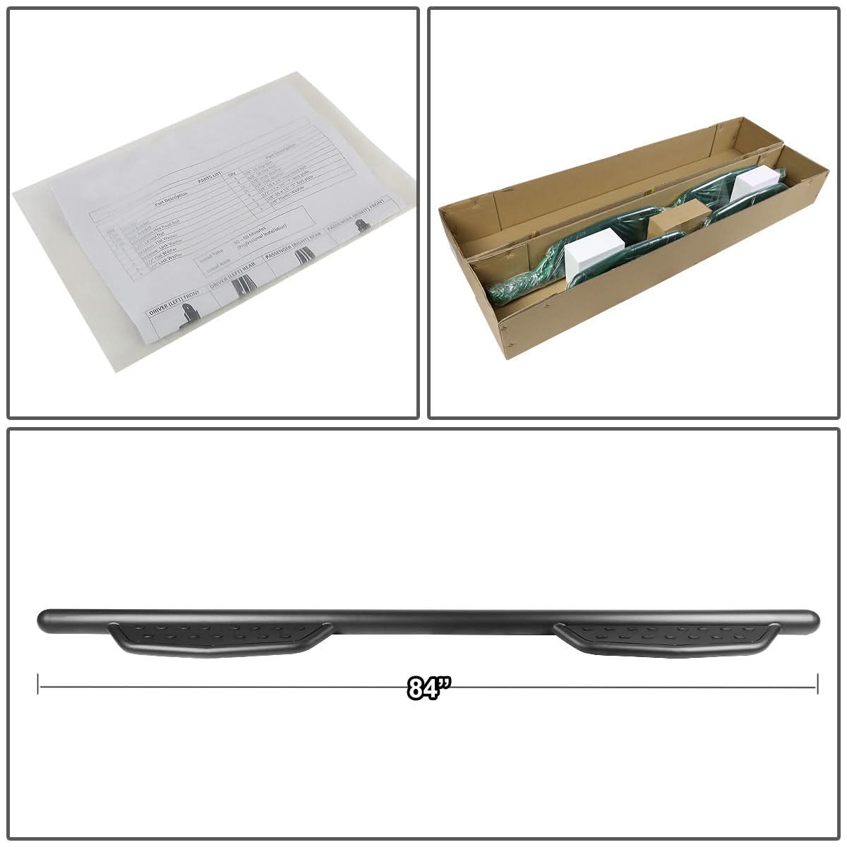09-18 Dodge Ram 1500/2500/3500 Crew Cab 3 Inch Round Extended Step Bar