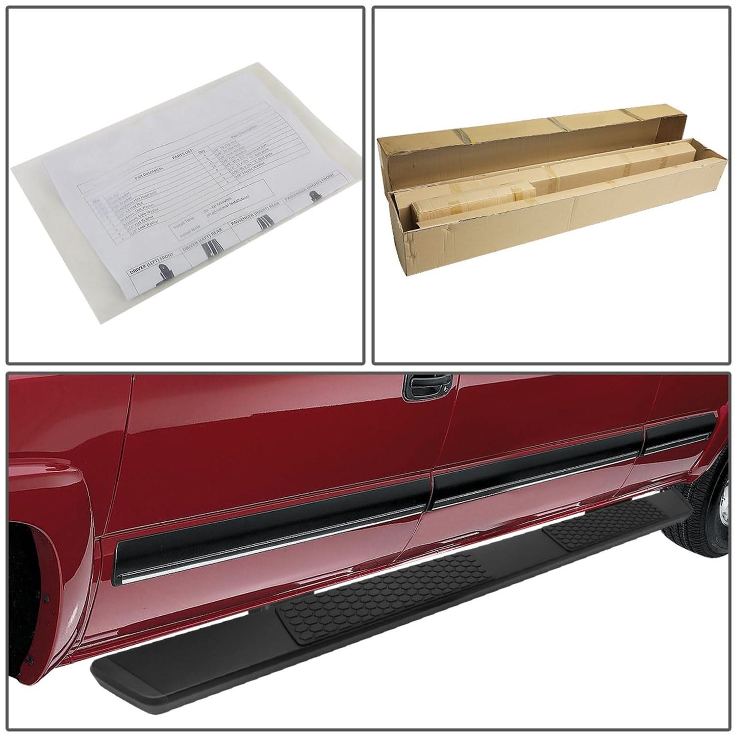 2019-2020 Dodge Ram 1500 Crew Cab 6" Nerf Bars - Black