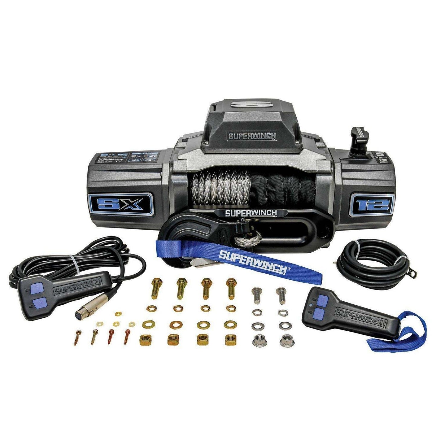 WINCH ELEC 12000LB SYN ROPE