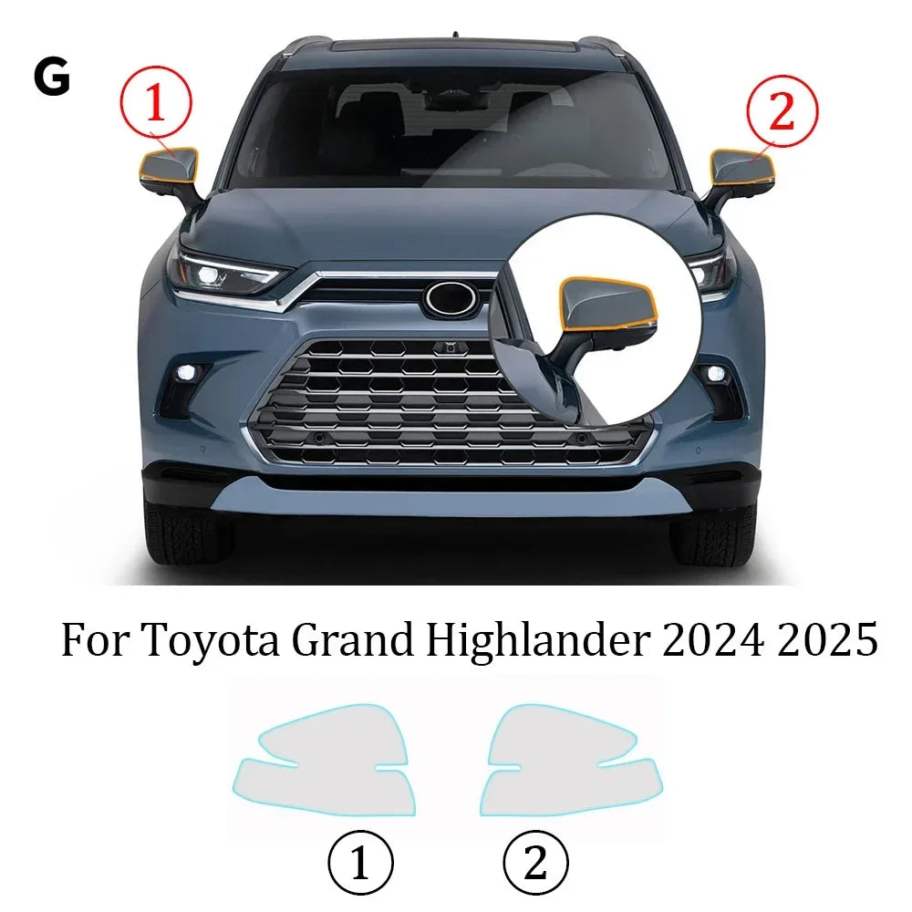 Precut PPF for Toyota Grand Highlander (2024–2025) | TPU Headlight, Mirror, Pillar & Door Handle