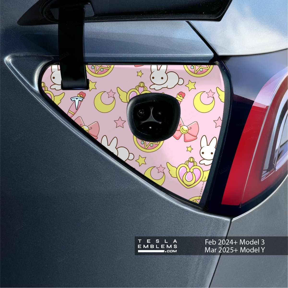 Moon Rabbit Tesla Charge Port Wrap | Model Y
