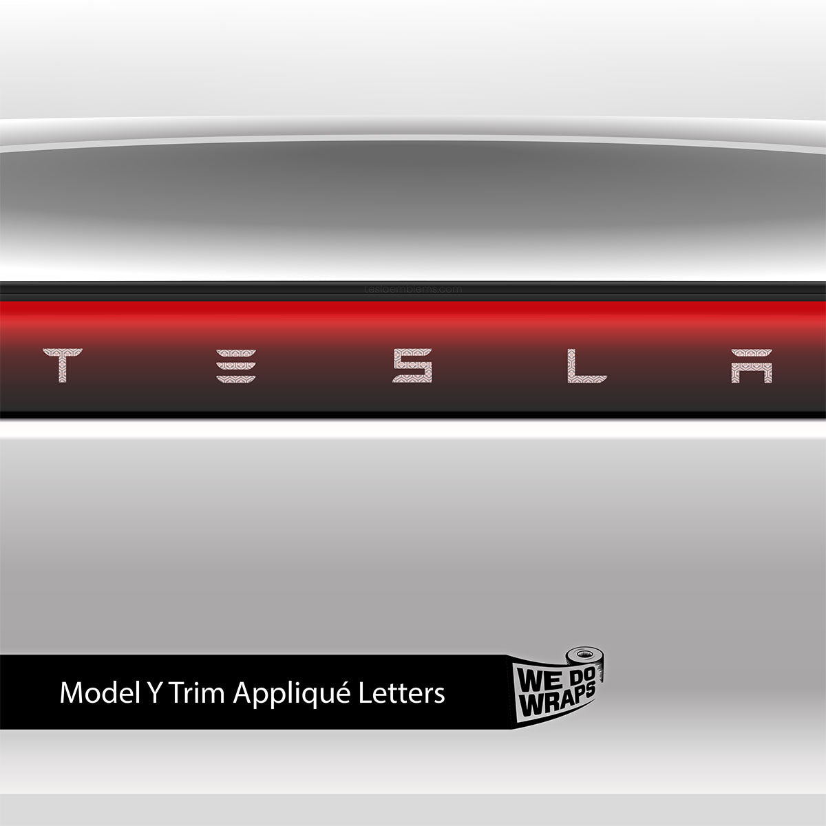 Sakura Hex Tesla Emblem Decals (Front + Back) | Model Y