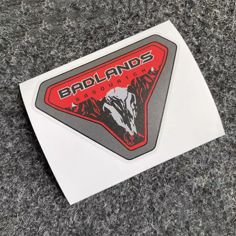 Badlands Sasquatch Fender Vent Decal for Ford Bronco | Forest Mountain Emblem Vinyl Sticker
