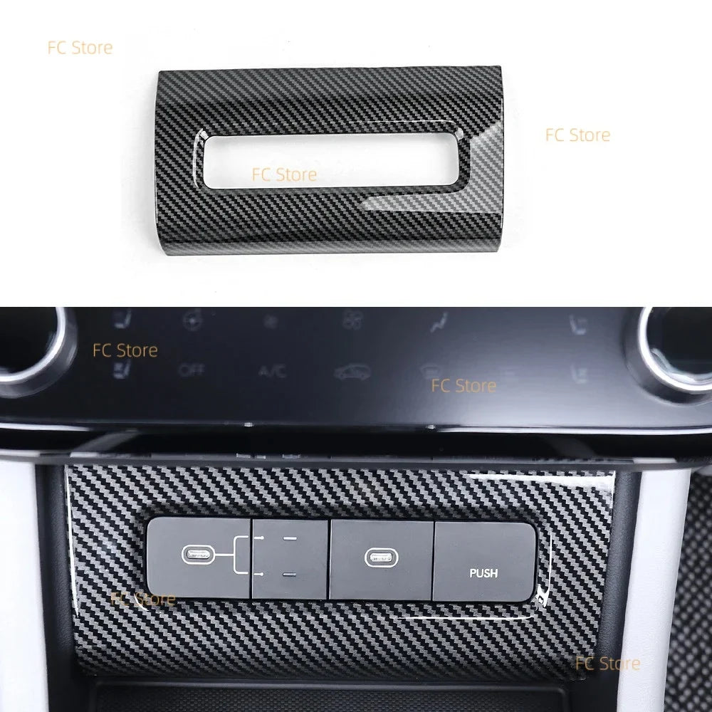 For Hyundai Tucson NX4 2025 2026 Center Console USB Port Frame Trim