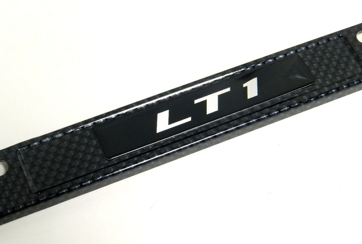Camaro LT1 Hydro-dipped Carbon Fiber License Plate Frame
