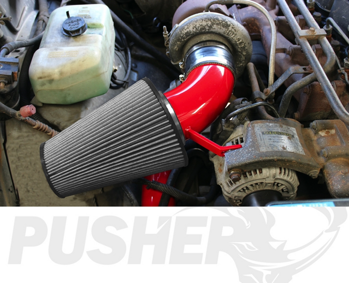 Pusher Front Mount Cold Air Intake System for 1991-1993 Intercooled Dodge Cummins