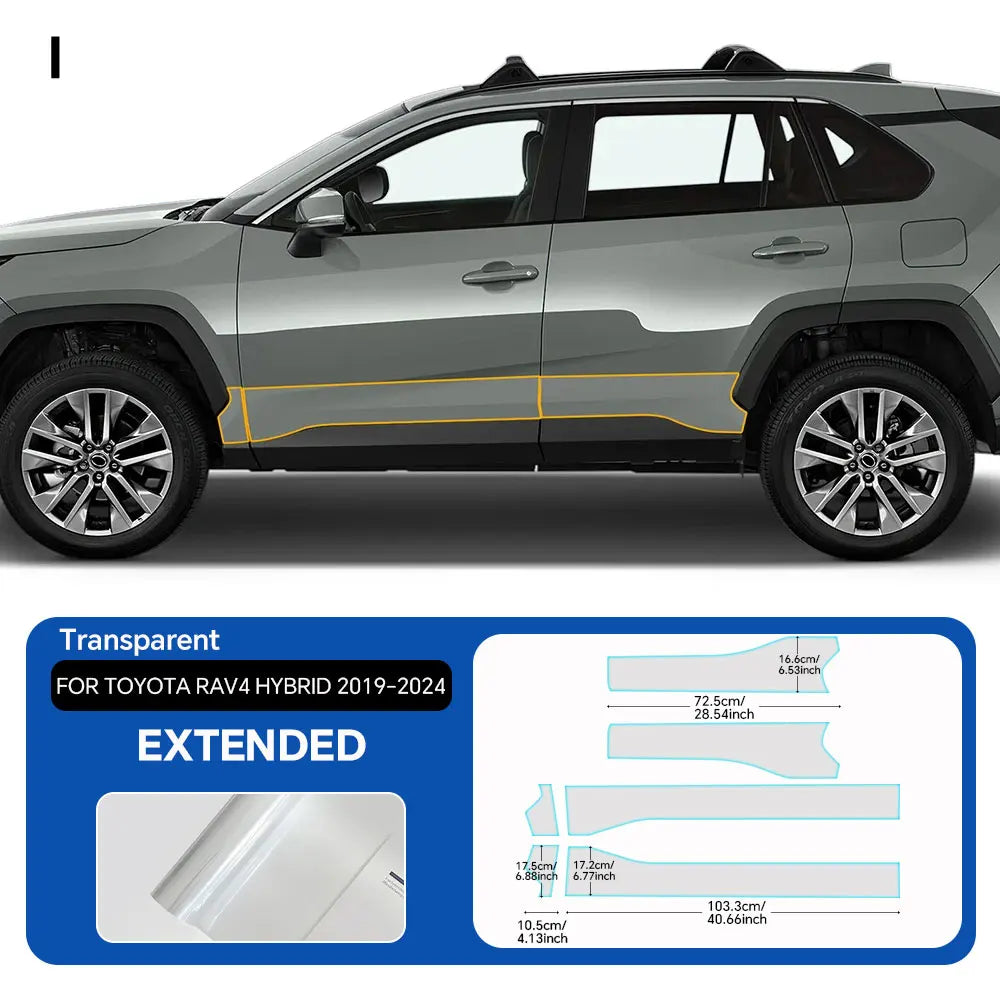 Precut PPF for Toyota RAV4 Hybrid XA50 (2019–2025) | TPU Headlight, Door & Mirror Protection