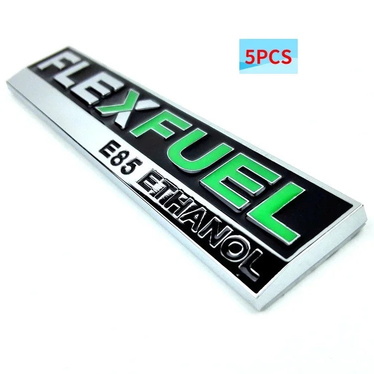 Flex Fuel Metal 3D Car Stickers
