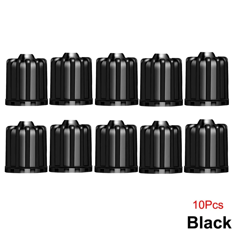 Tire Valve Stem Caps with O Rubber Ring | Universal Tyre Stem Covers for Cars SUVs Bikes Trucks