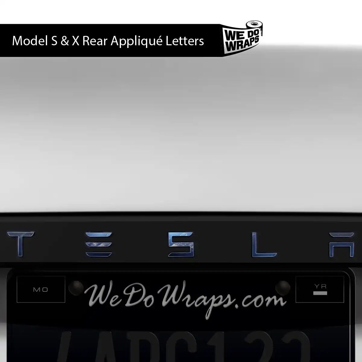SpaceX Tesla Emblem Decals (Front + Back) | Model X