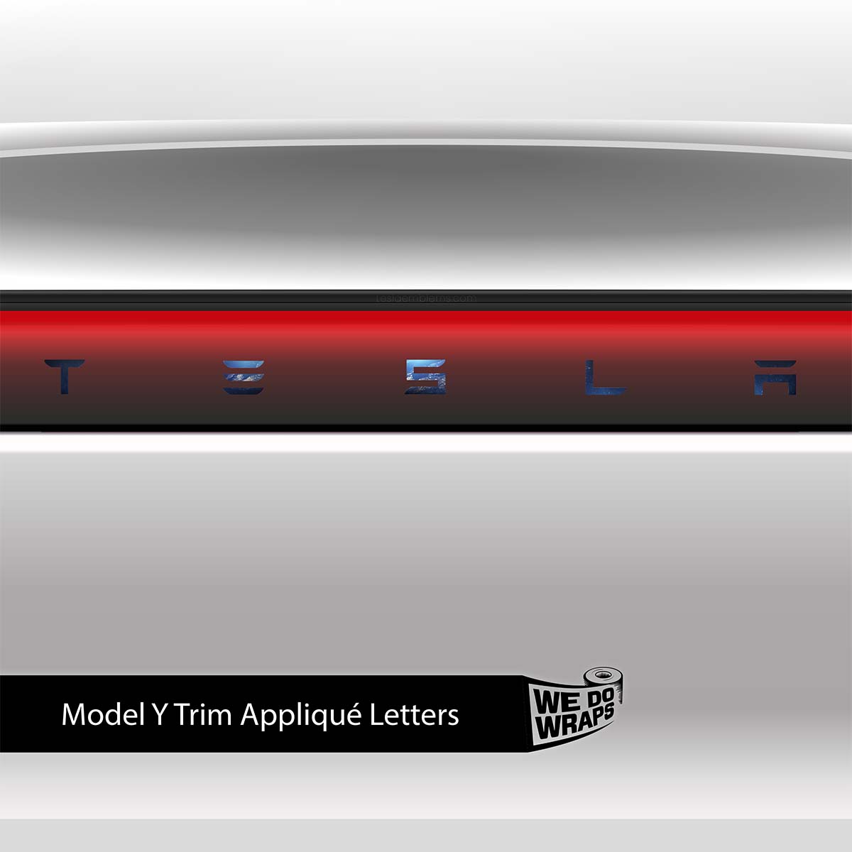SpaceX Tesla Emblem Decals (Front + Back) | Model Y