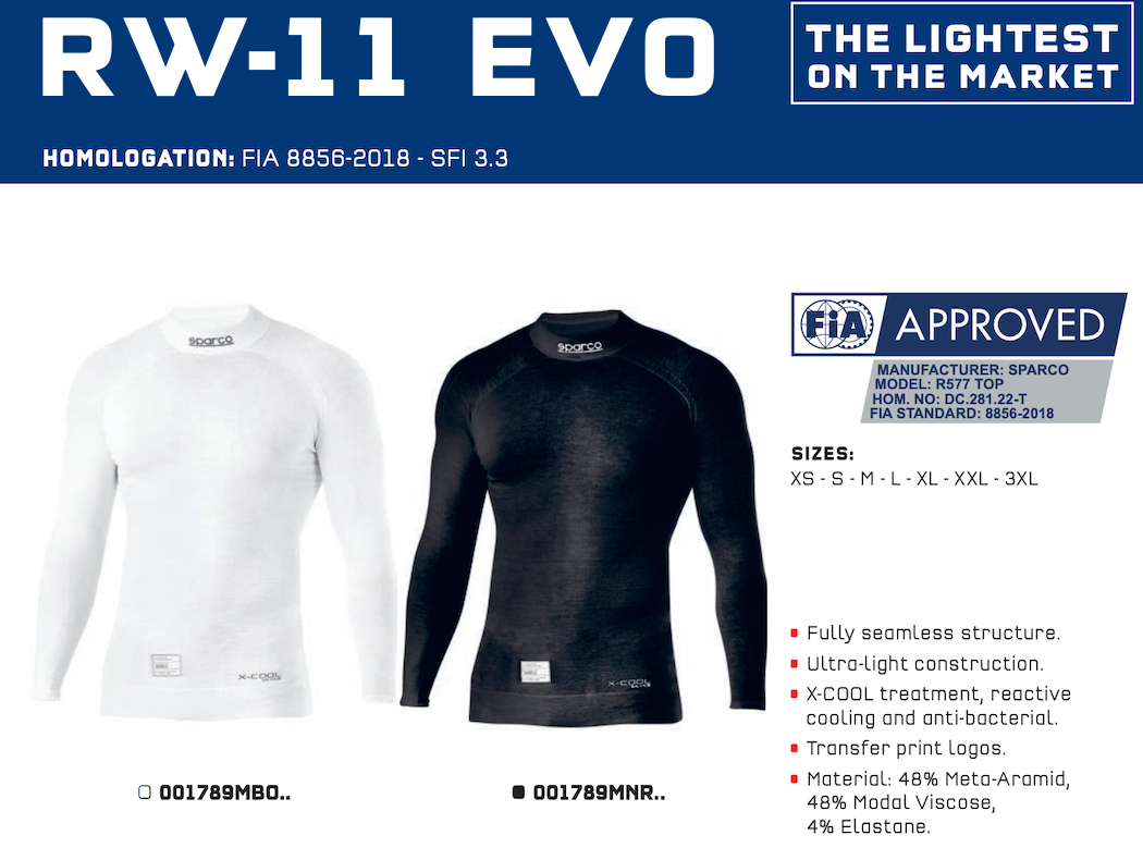 Sparco RW-11 Seamless Nomex Shirt