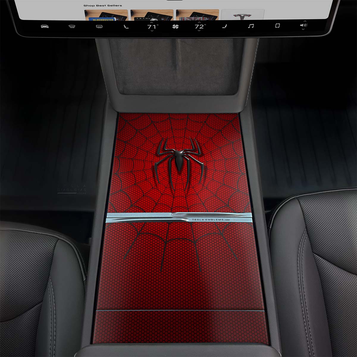 Spidey Senses | Tesla Center Console Wrap Kit | Model 3 '24-26 Refresh