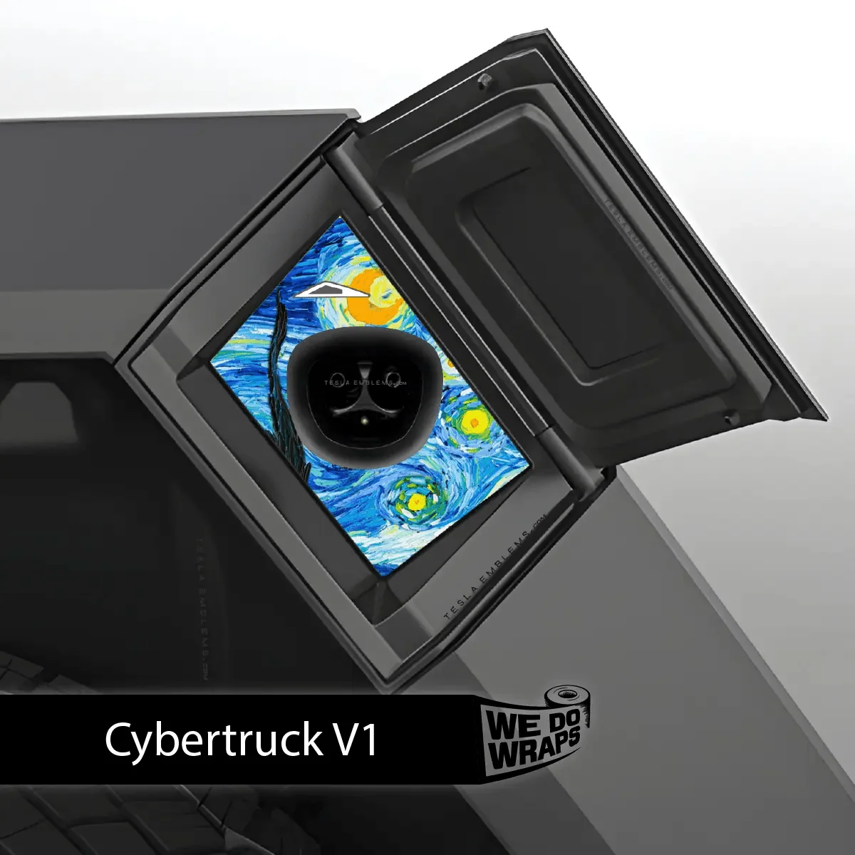Starry Night Tesla Charge Port Wrap | Cybertruck