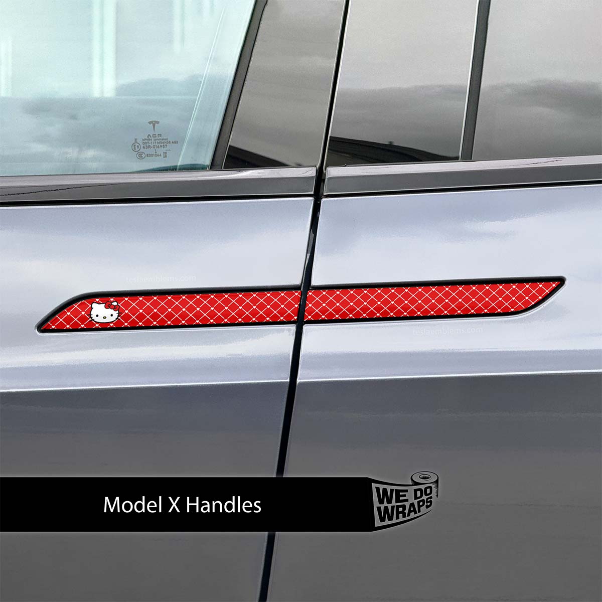 Sweet Kitty Tesla Door Handle Decals (4pcs)