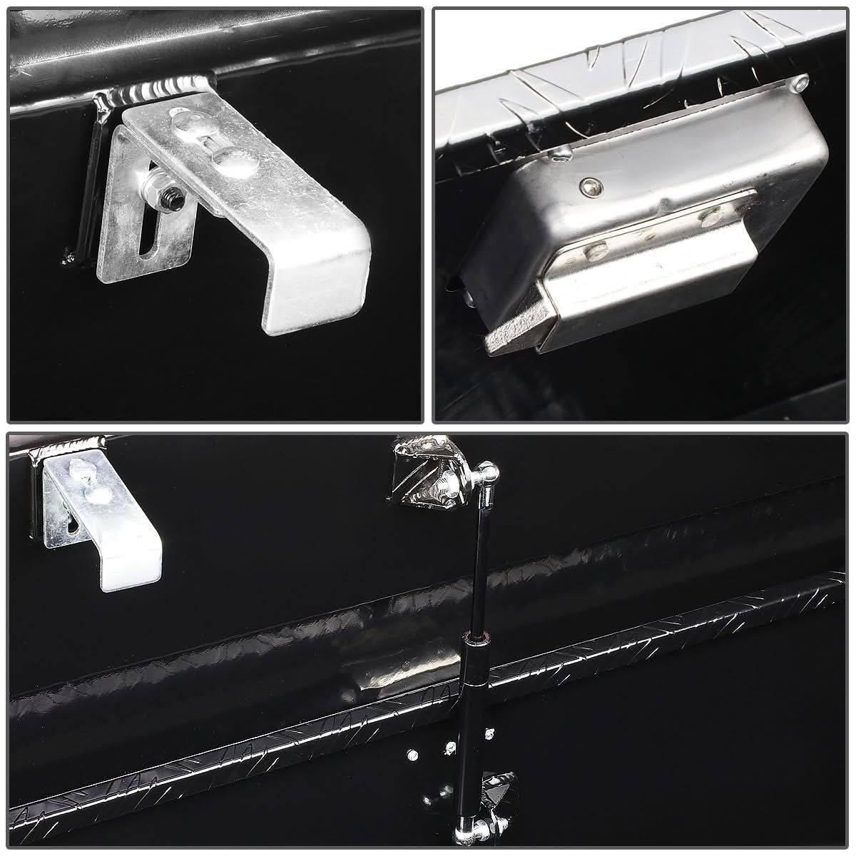 60" Crossover Truck Tool Box with Lock - Aluminum Black